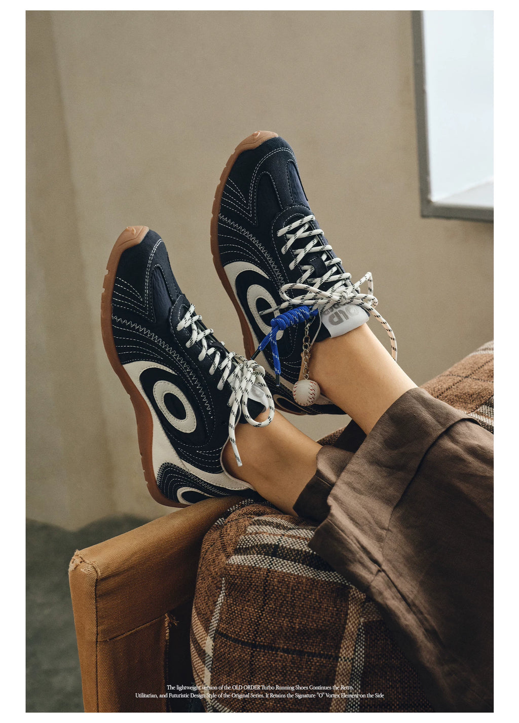 OLD ORDER Leather Lace-Up Training Sneaker