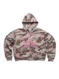 2359 TIMESTORE Polka Dot 380g Warm Zip-Up Hoodie