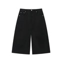 TGNS Corduroy 100% Cotton Breathable Loose Wide-Leg Capri Pants