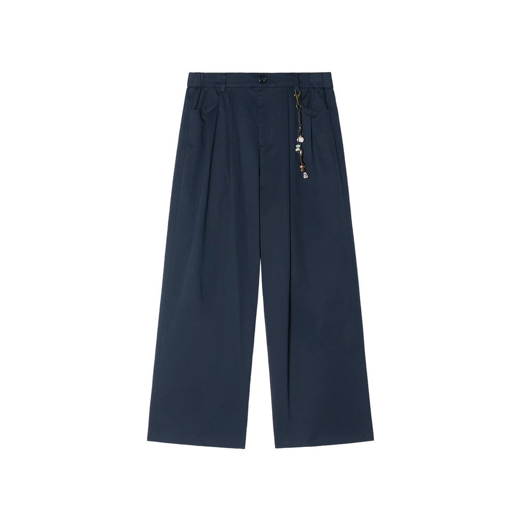 Unvesno Lyocell Blend Slim Straight Trousers