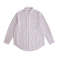 CENLES Striped 110g Breathable Loose Shirt Jacket