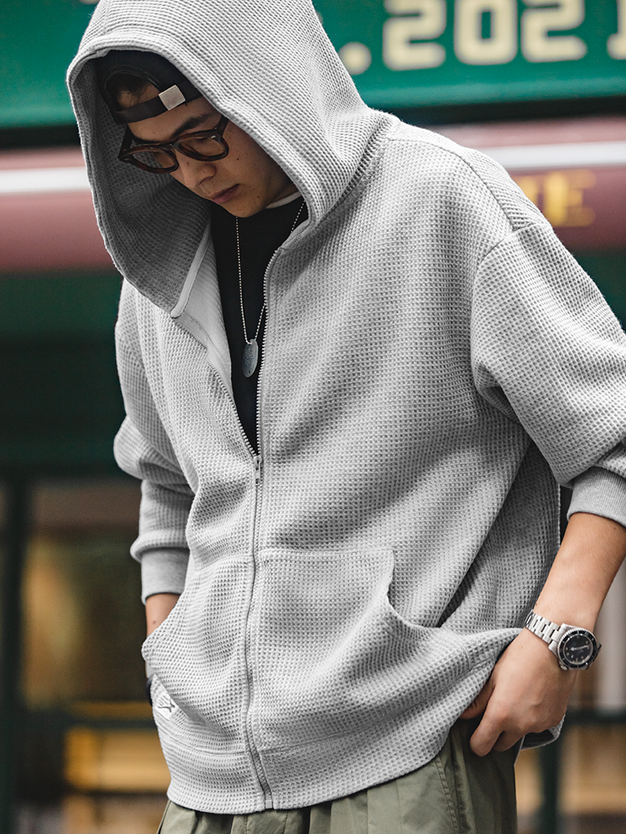 Madden Vintage Waffle Knitted Jacket