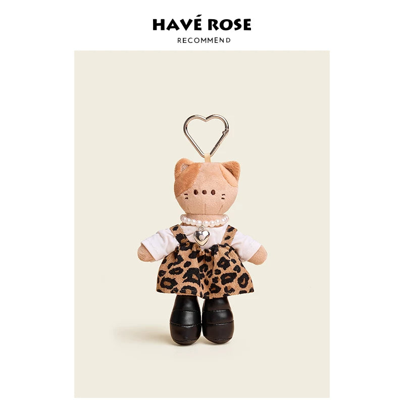 HAVEROSE Plush Cat Backpack Charm