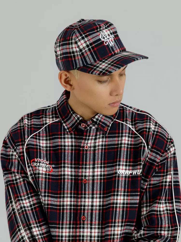 GRAF Vintage Plaid Embroidered Baseball Cap