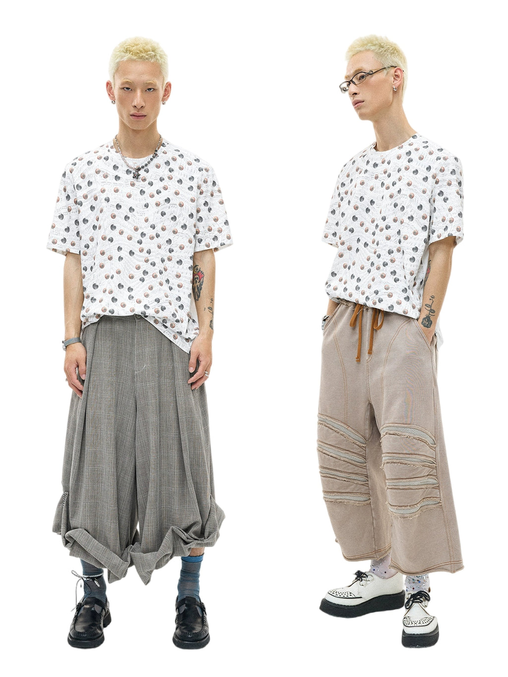 PHYS Cool Feeling Full Print Eye Piece Splicing Tee