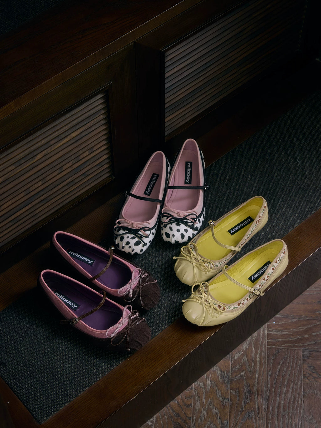 MILOOEY french ballet mary jane leather flats
