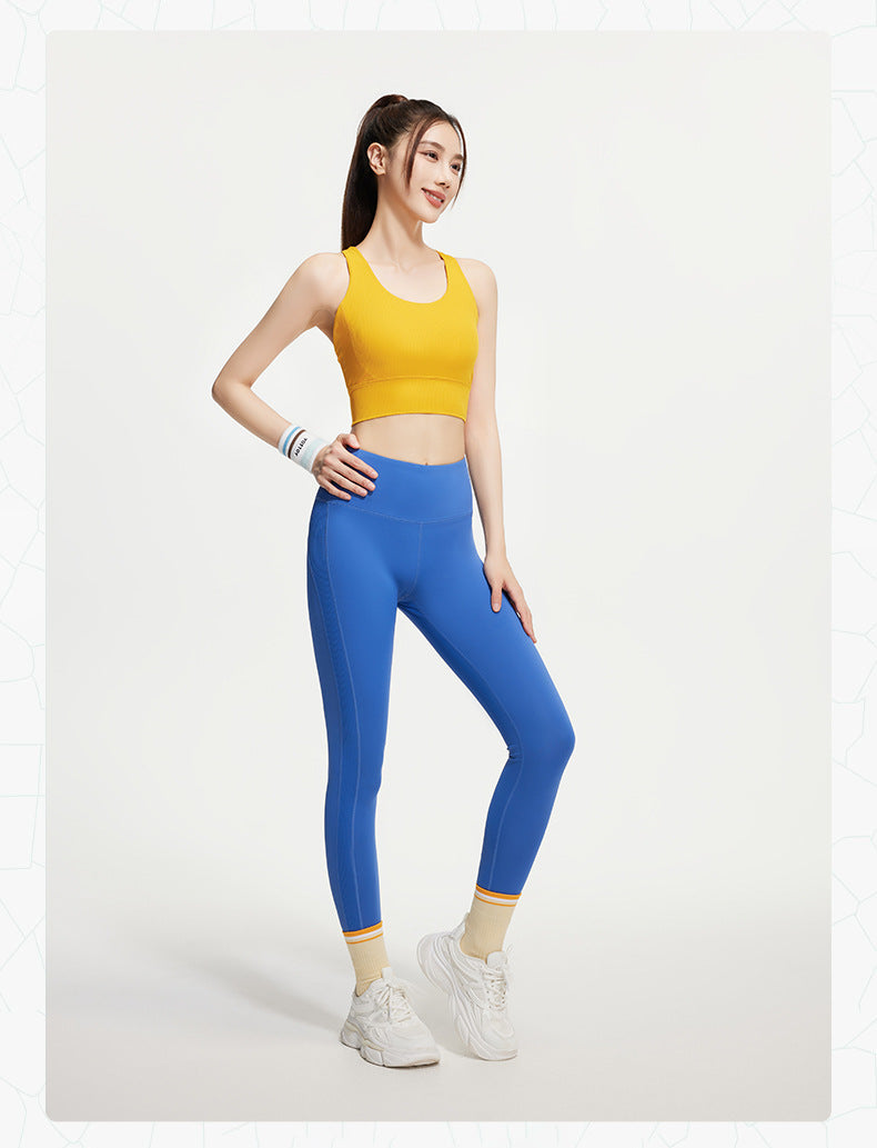 TIANQINGSE Fixed Chest Pad Yoga Back Sports Underwear