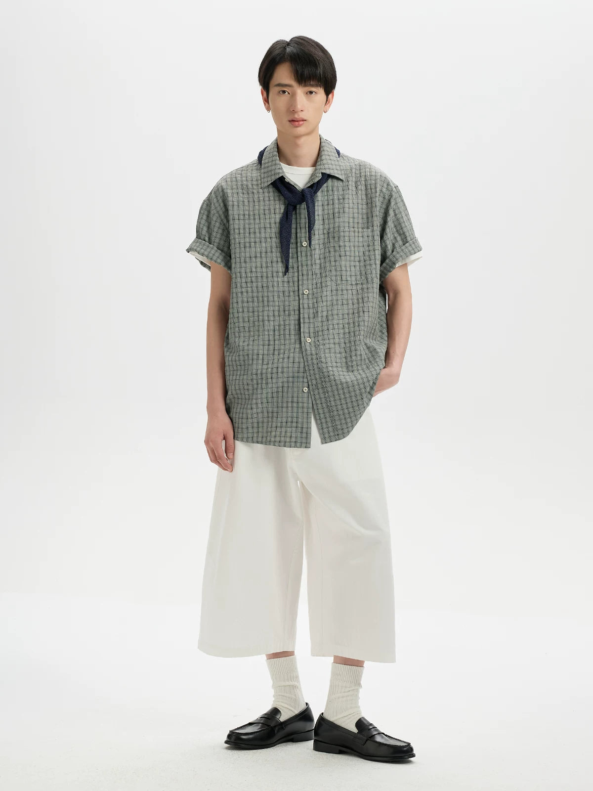 BUTTBILL Gingham 260g Relaxed Fit Shirt