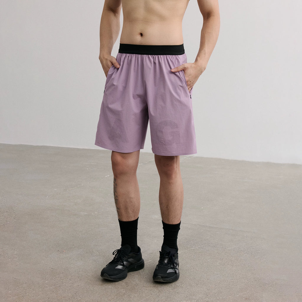 AFTERGLOW Taped Quick-Dry Contrast Waistband Sports Shorts