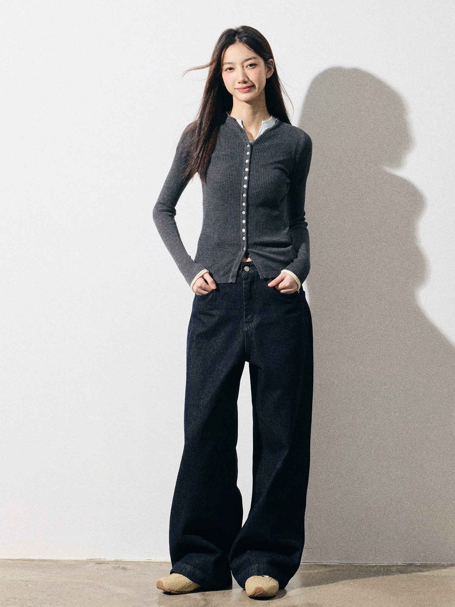 RPB BRAND Stretch Casual Knitted Cardigan