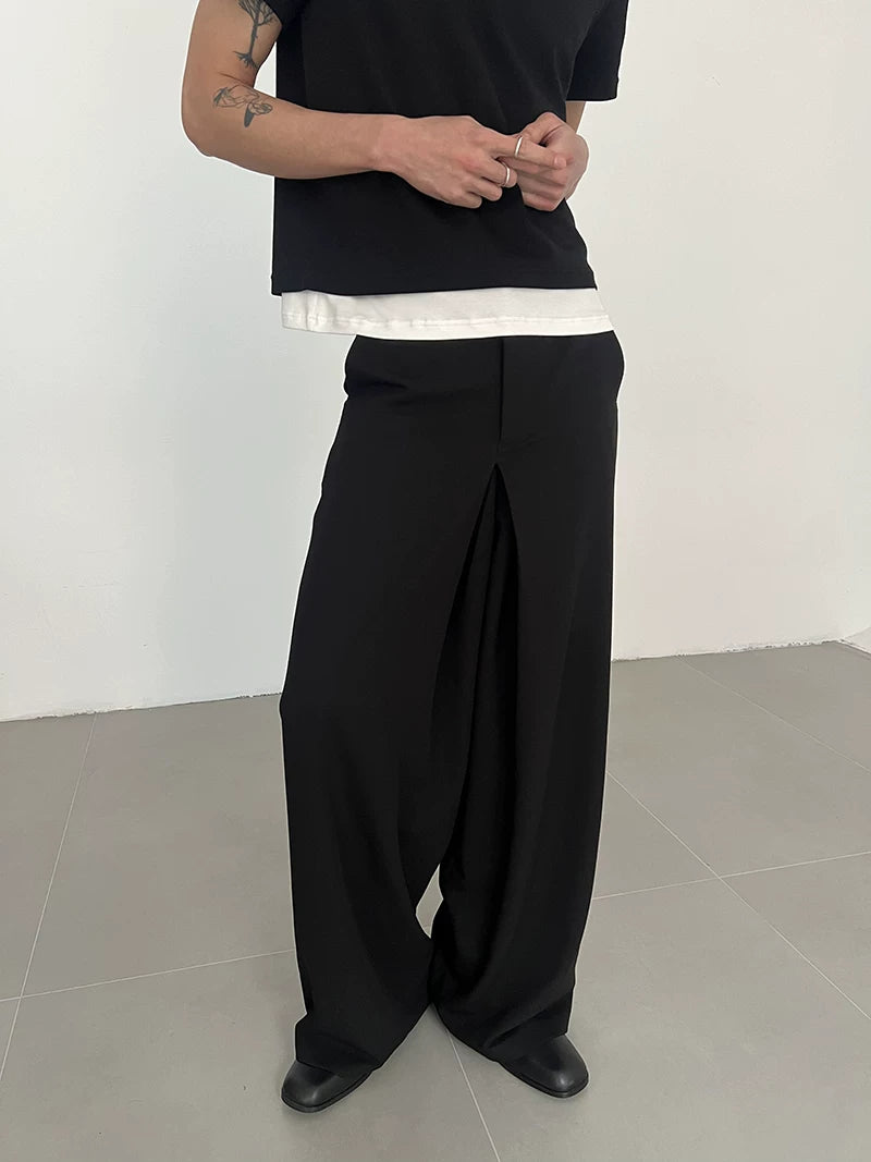 COLN Casual Versatile Loose Straight Pants
