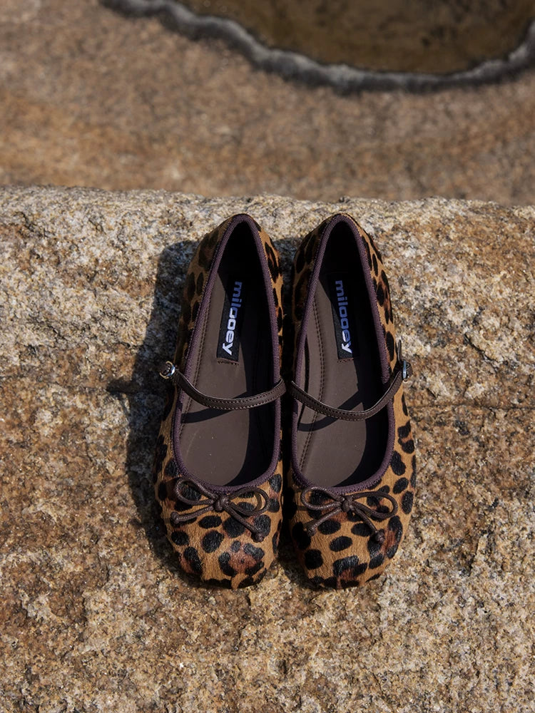 MILOOEY Bow Strap Ballet Flat