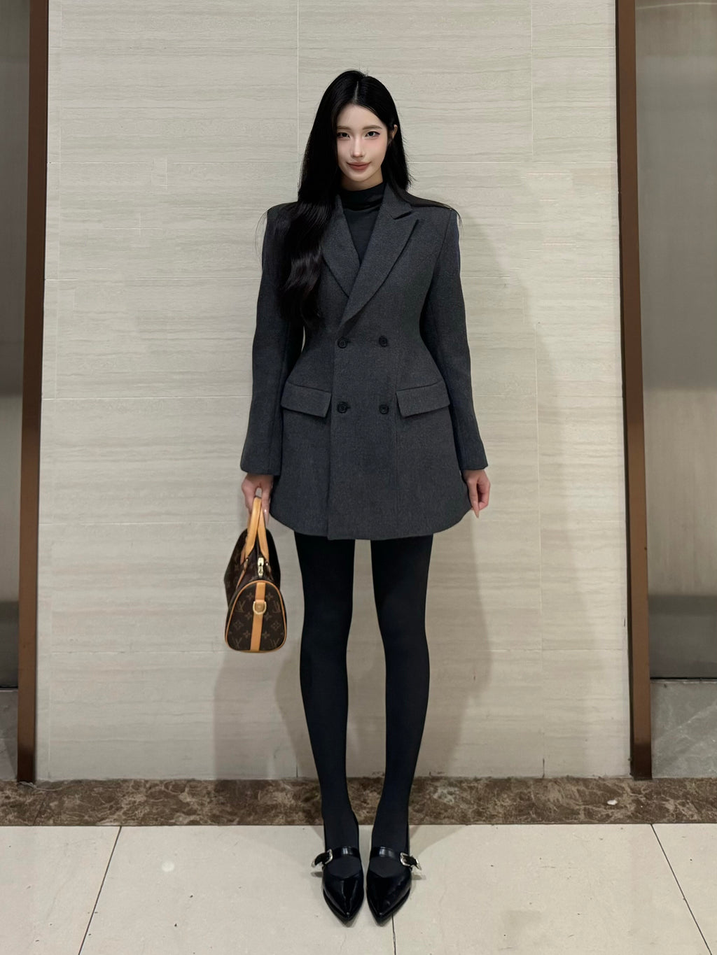 PANPANSTUDIO Minimalist Winter Woolen Slim-fitting and Thin Jacket