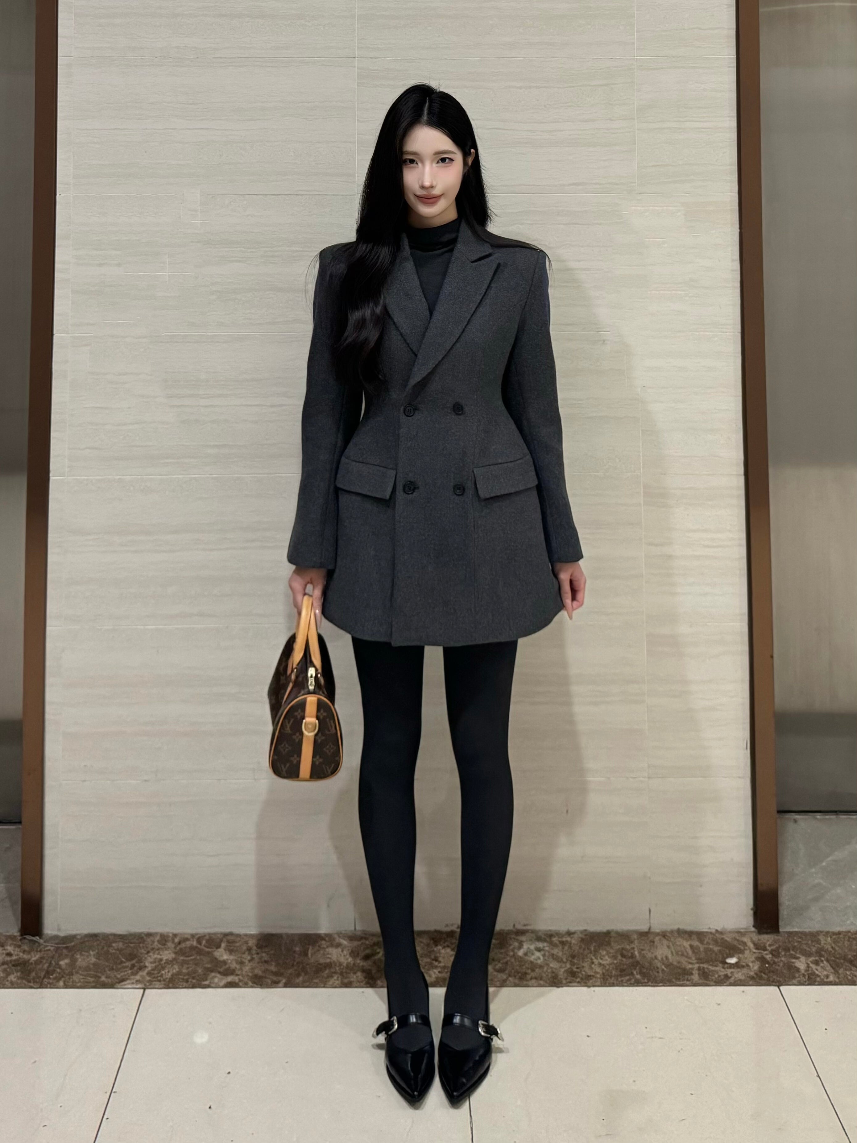 PANPANSTUDIO Minimalist Winter Woolen Slim-fitting and Thin Jacket