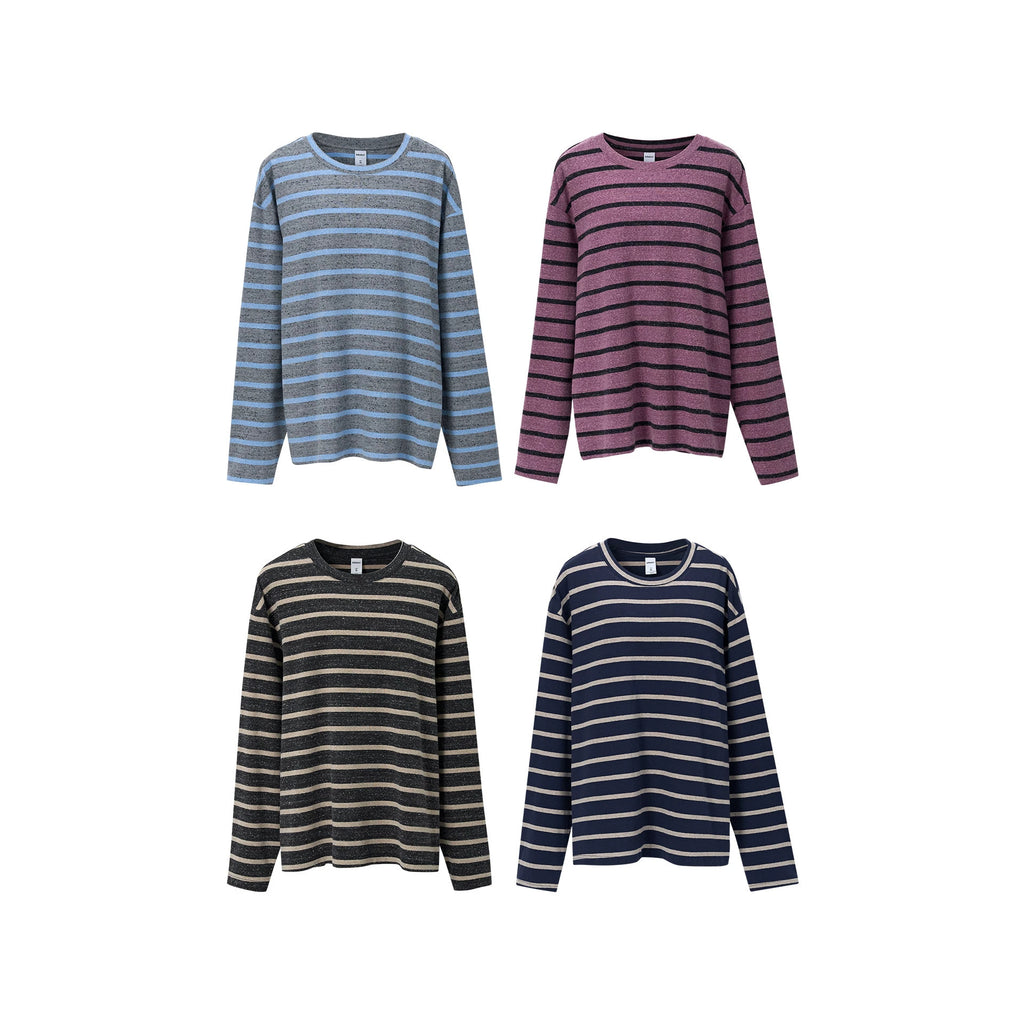 Inflation Striped 290g Relaxed Long-Sleeve Tee