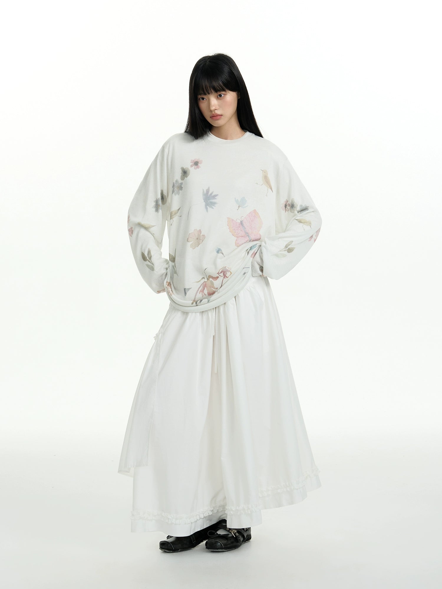 TGNS Thin Sunscreen Loose Lazy Relaxation Blouse