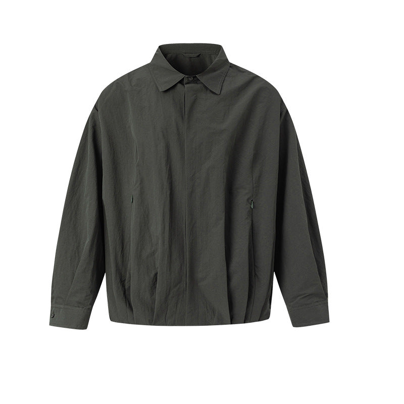 UNF Boxy-Fit Quilted Windproof Long-Sleeve Shirt Jacket