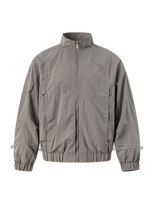 UNF Loose Long Sleeve Stand-Up Jacket