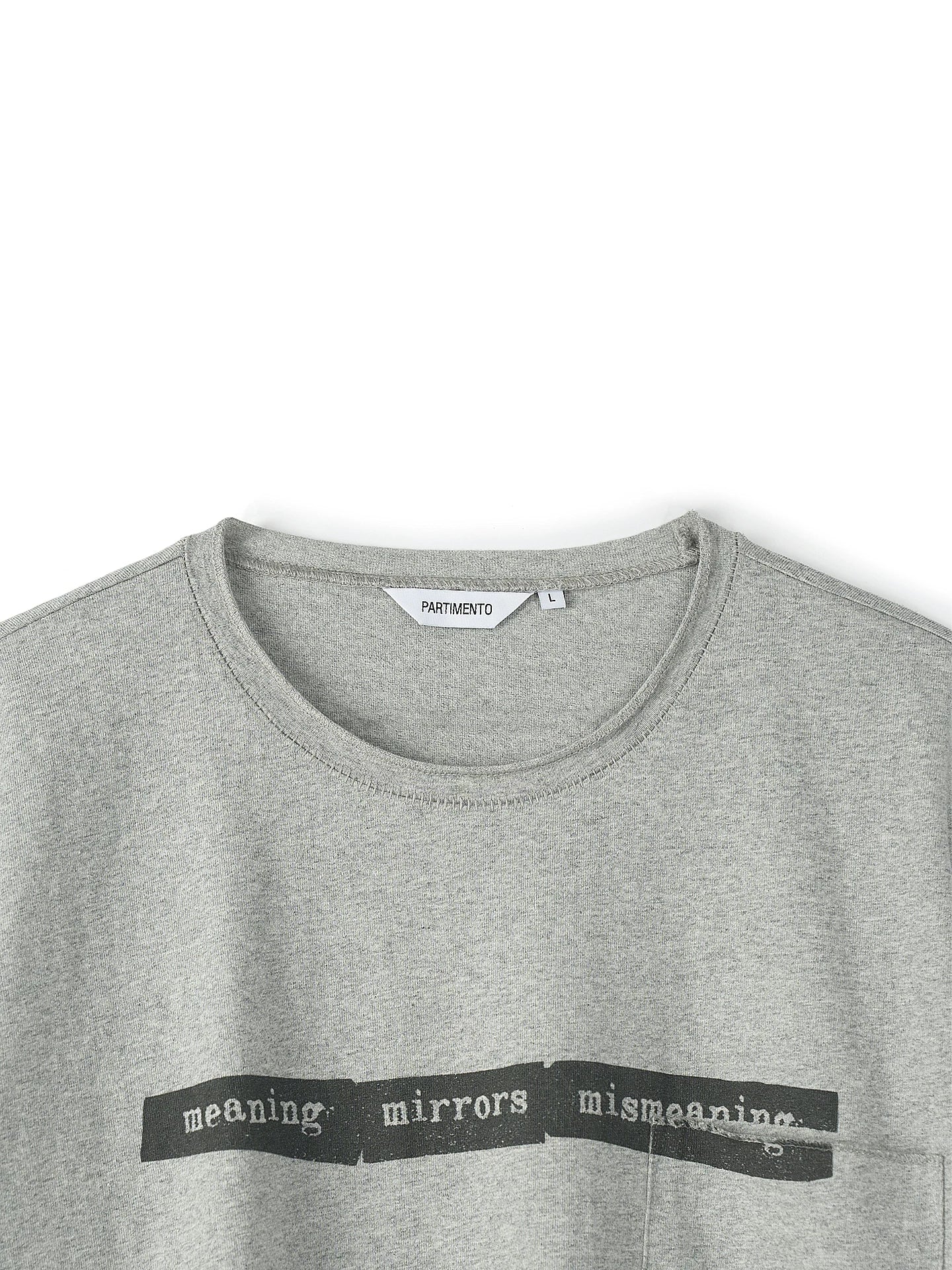 PARTIMENTO Vintage Washed 230g Frayed Trim Loose Tee