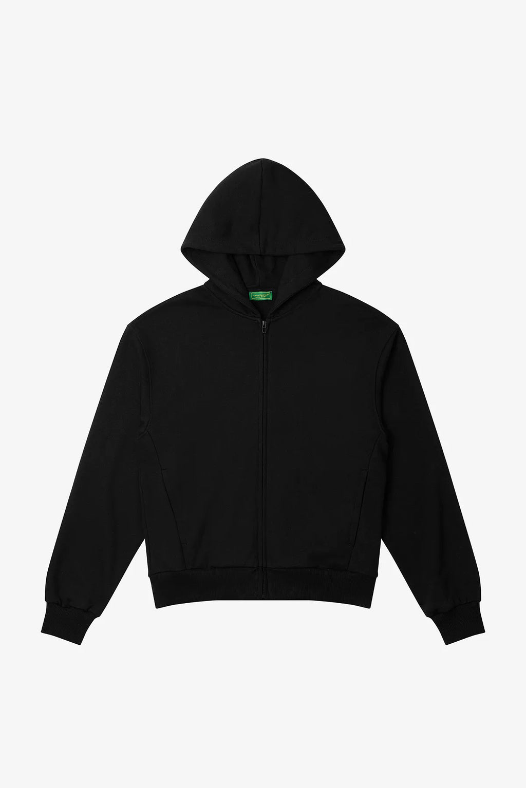 NO LOGO Lazy Loose Abraded Hooded Zipper Sweater