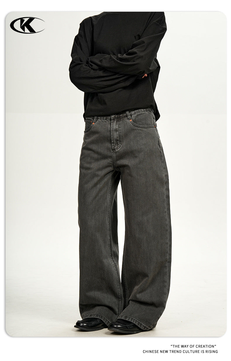 11KN Retro Casual Three-dimensional  Slim-fitting Pants