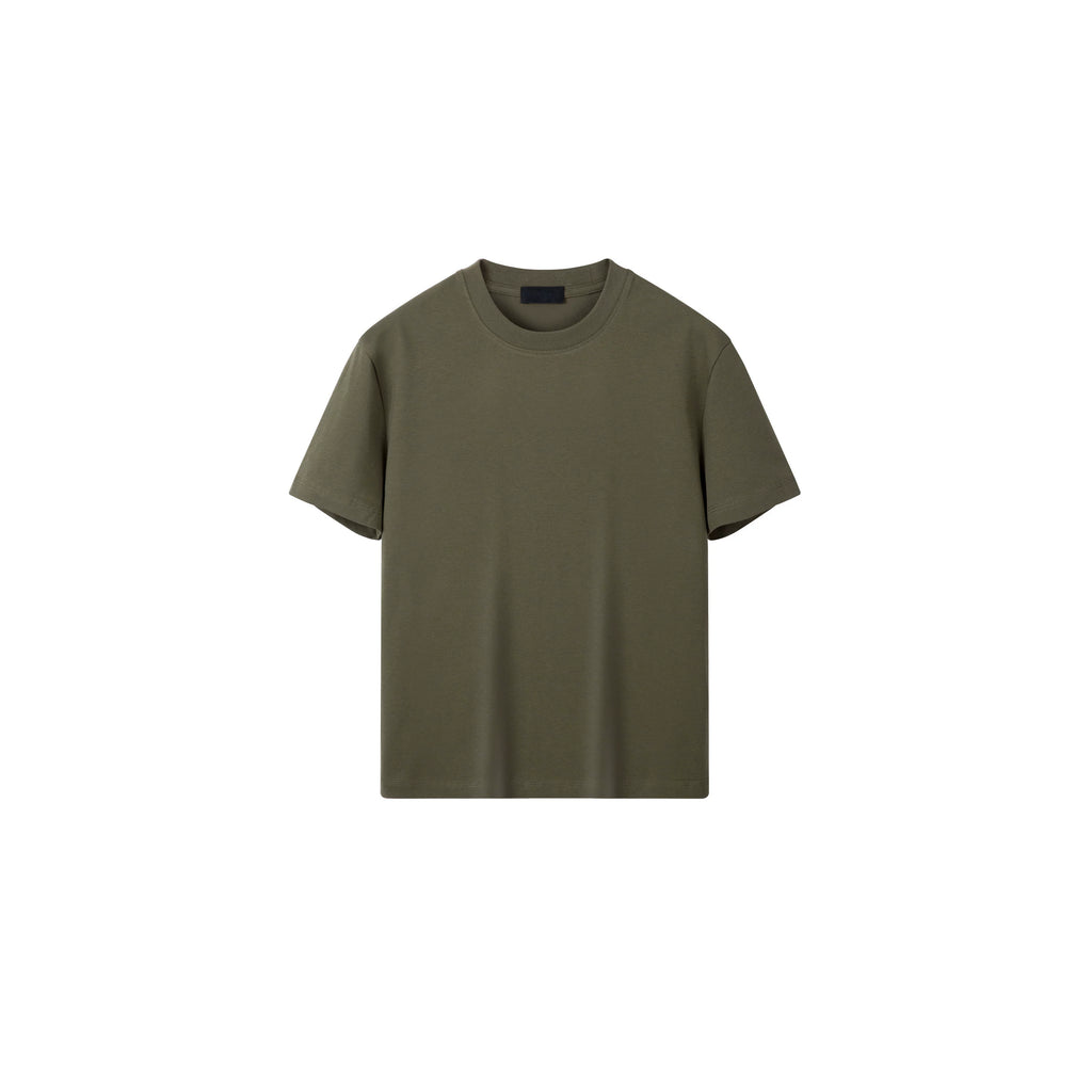 PLUS NO LOGO Casual Front Shoulder Short Sleeve Fitness Tee