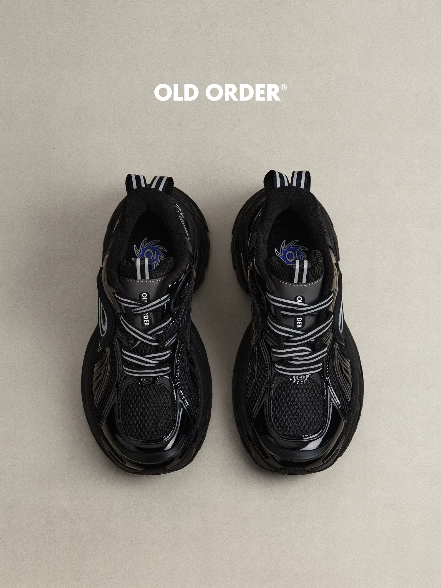 OLD ORDER Leather Lace-Up Dad Sneaker