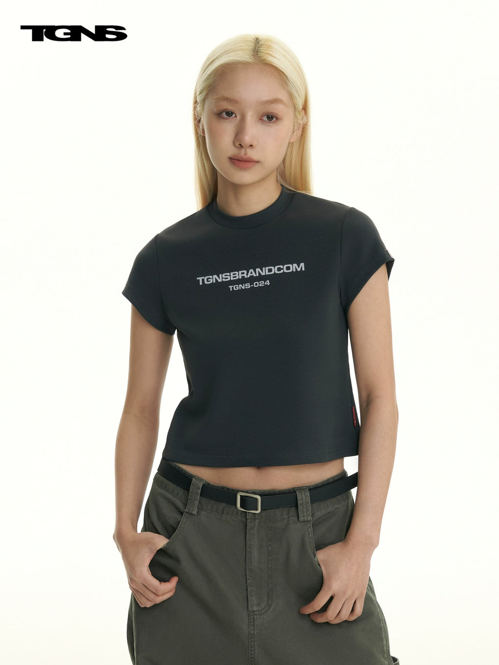 TGNS Front Shoulder Retro Slim Tee