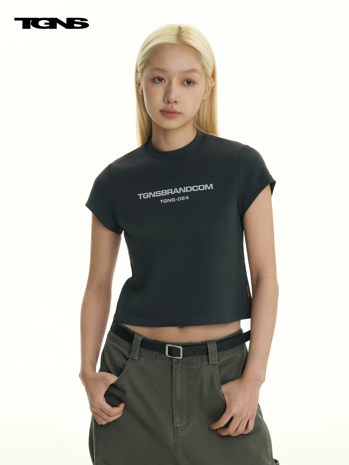 TGNS Cropped Breathable Fitted Tee