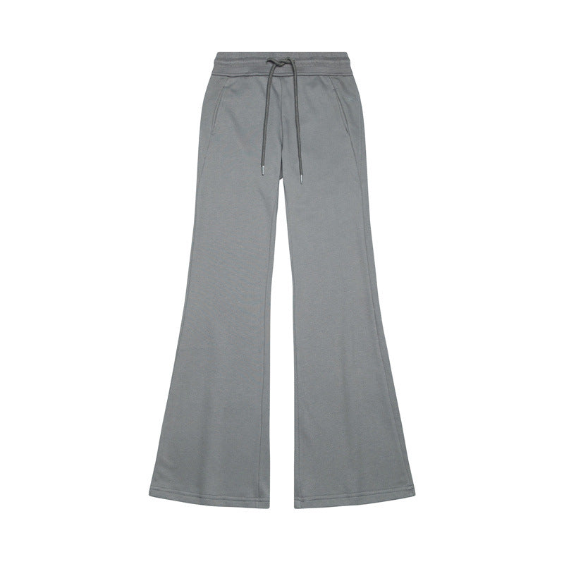 Nariele Embroidered Micro-pull Casual Sports Drawstring Pants