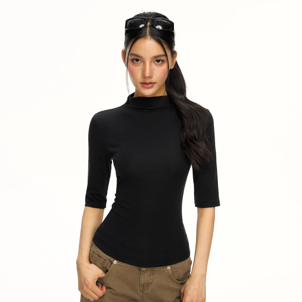 ARISEISM Half-Zip Slim Fit Tee