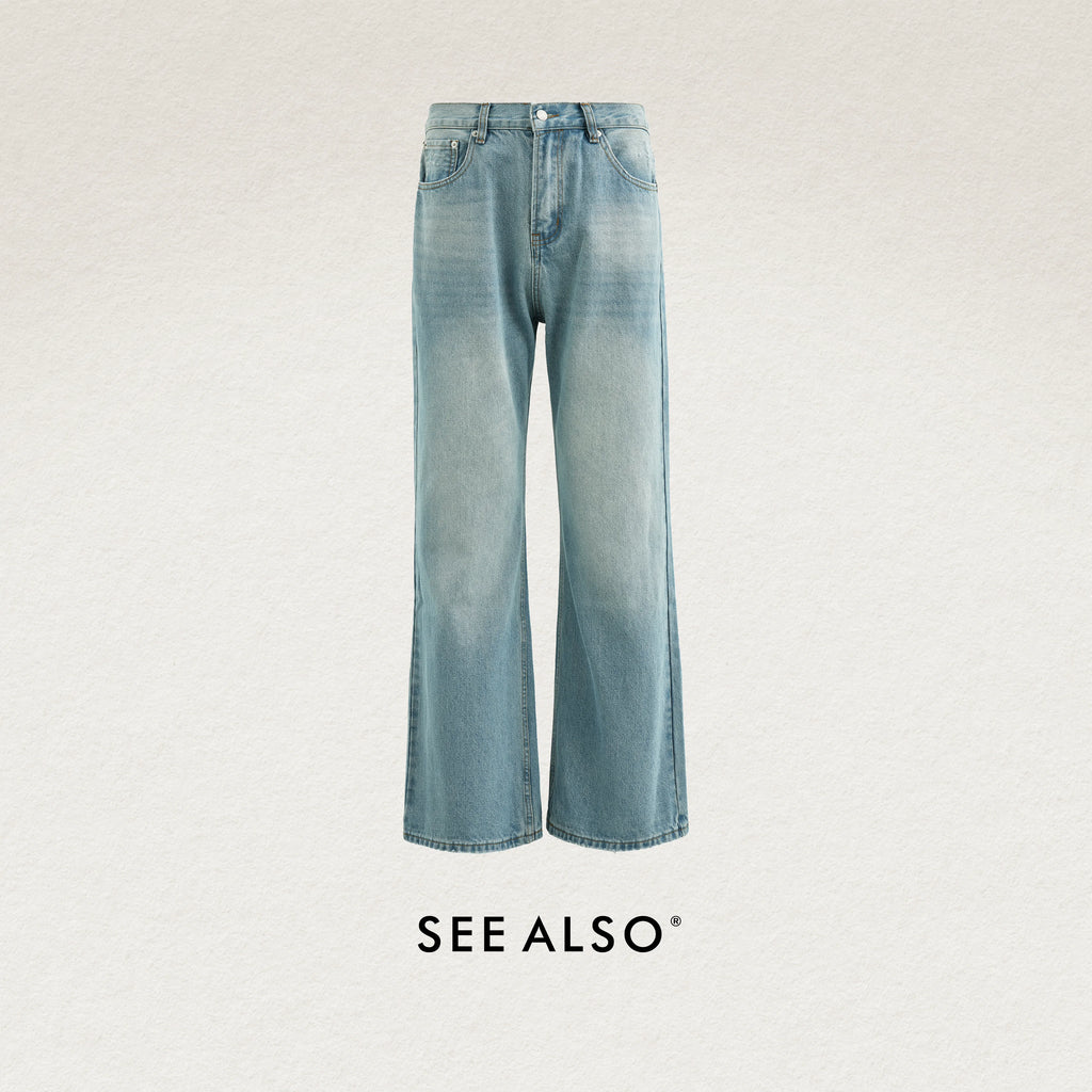 SEE ALSO Washed Straight-Leg Jeans