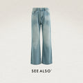 SEE ALSO Washed Straight-Leg Jeans