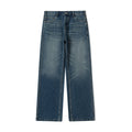 DIMC Distressed Straight-Leg Slim Fit Jeans