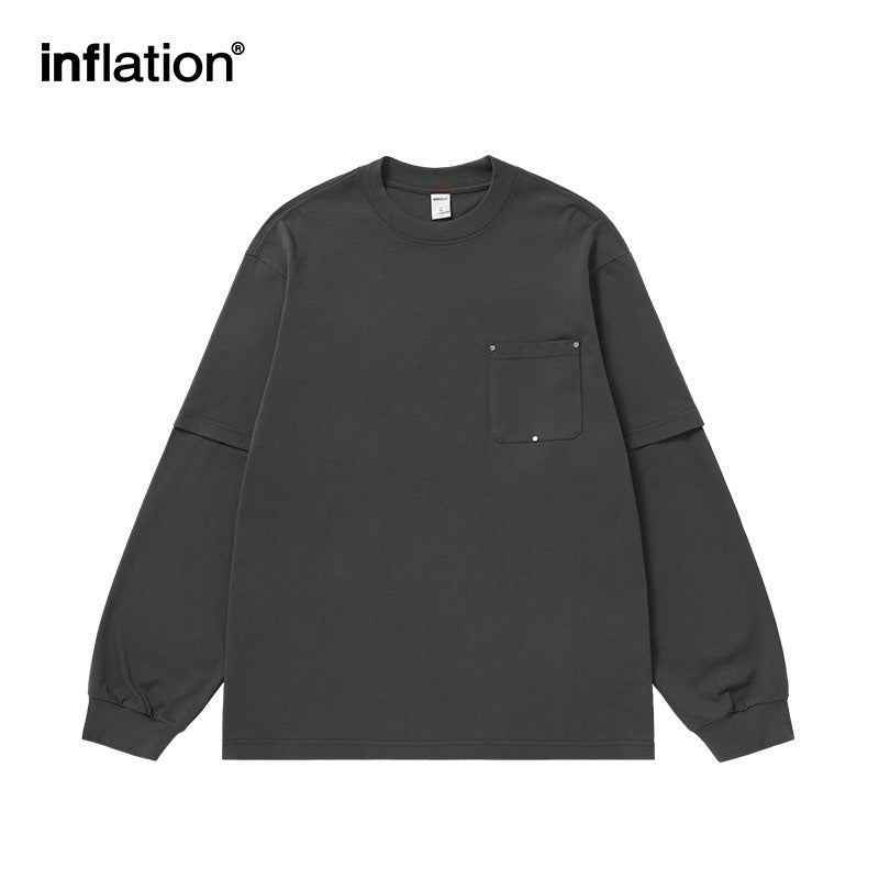 INF Heavy fake two-piece long sleeve Tee