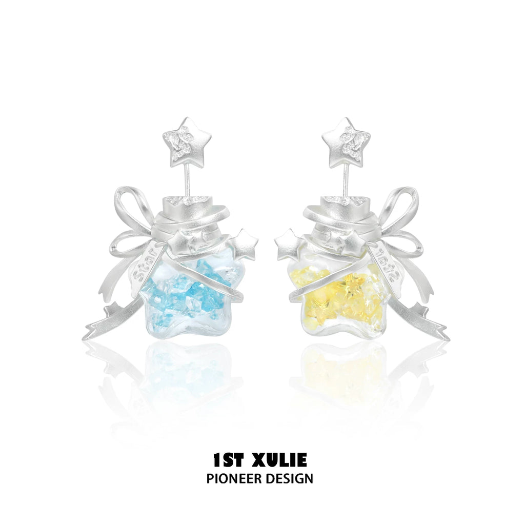 1ST XULIE Star Wishing Bottle Earrings