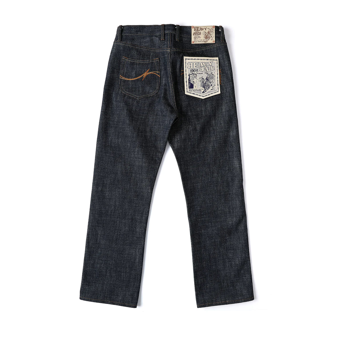 Mbbcar Fink Mouse 19oz Selvedge Straight-Leg Jeans