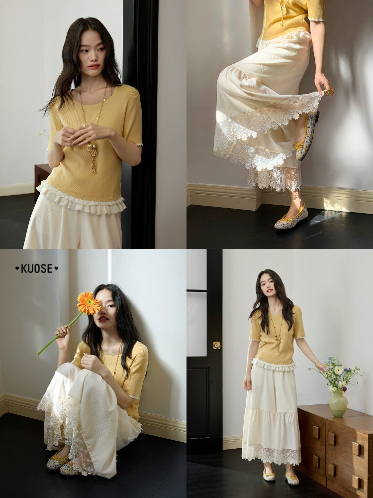 Kuose Lace Culottes