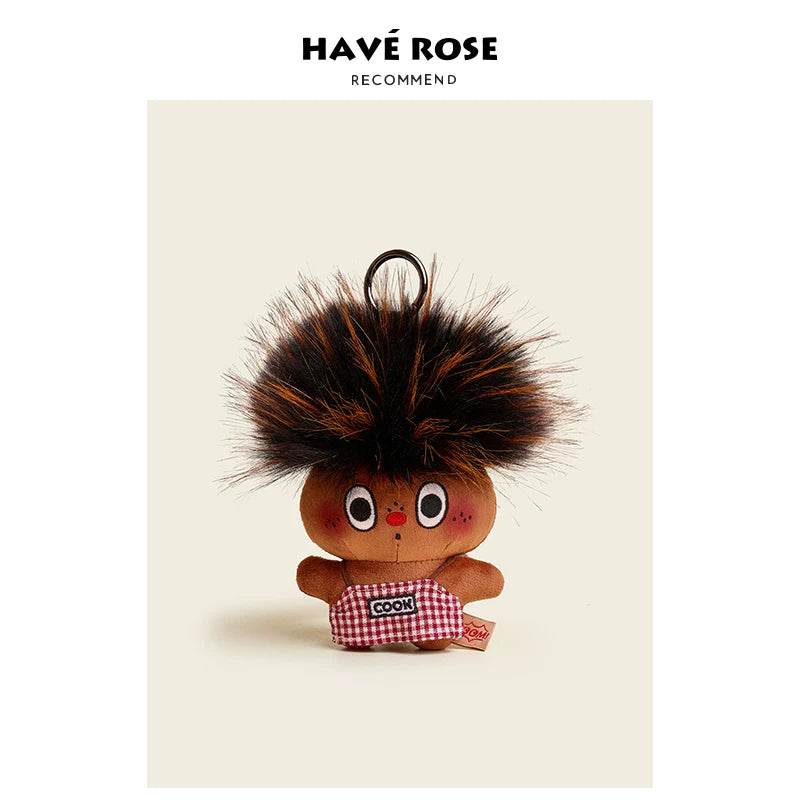 HAVEROSE Exploding Head Doll Pendant Plush Doll