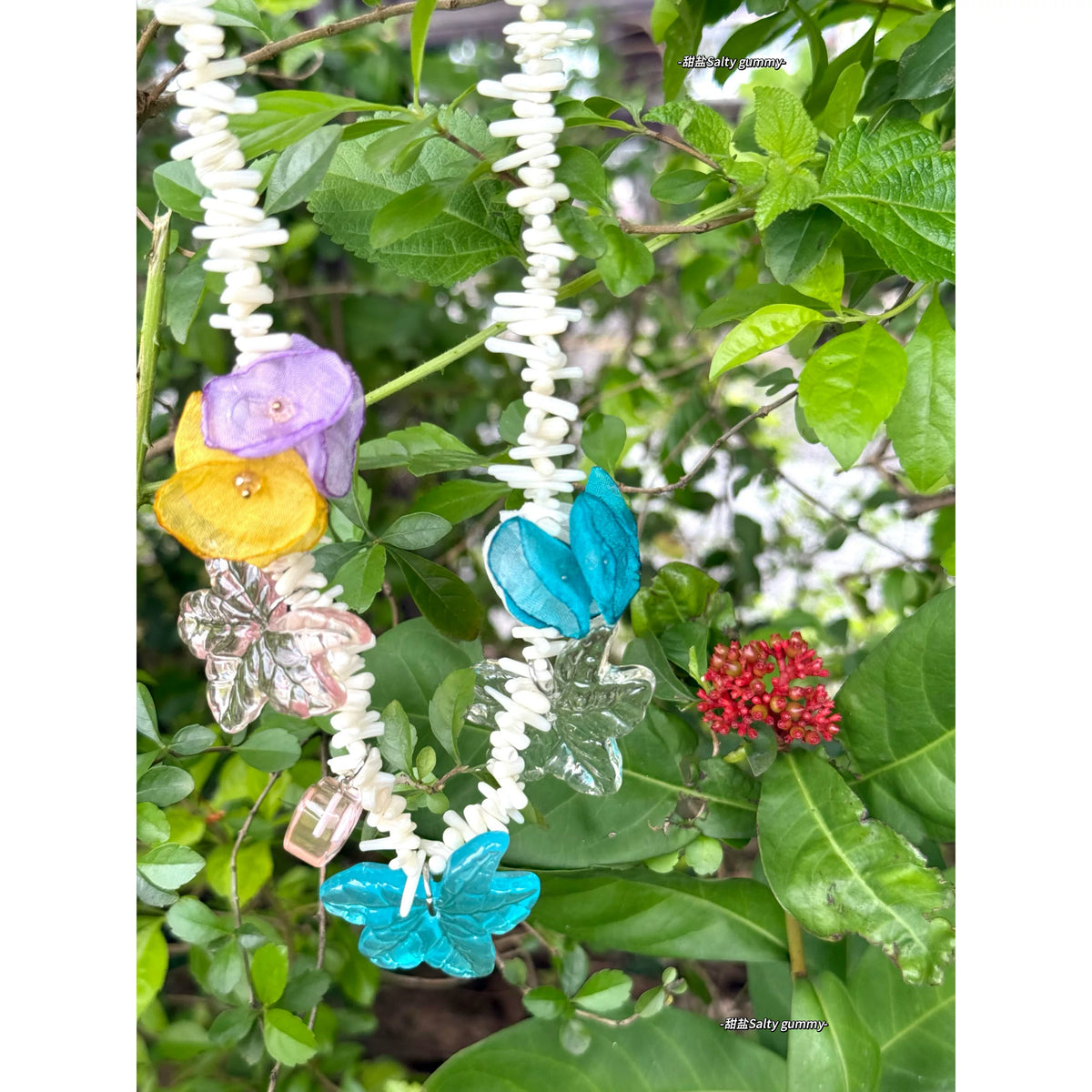 Salty gummy Coral Bead Choker Necklace