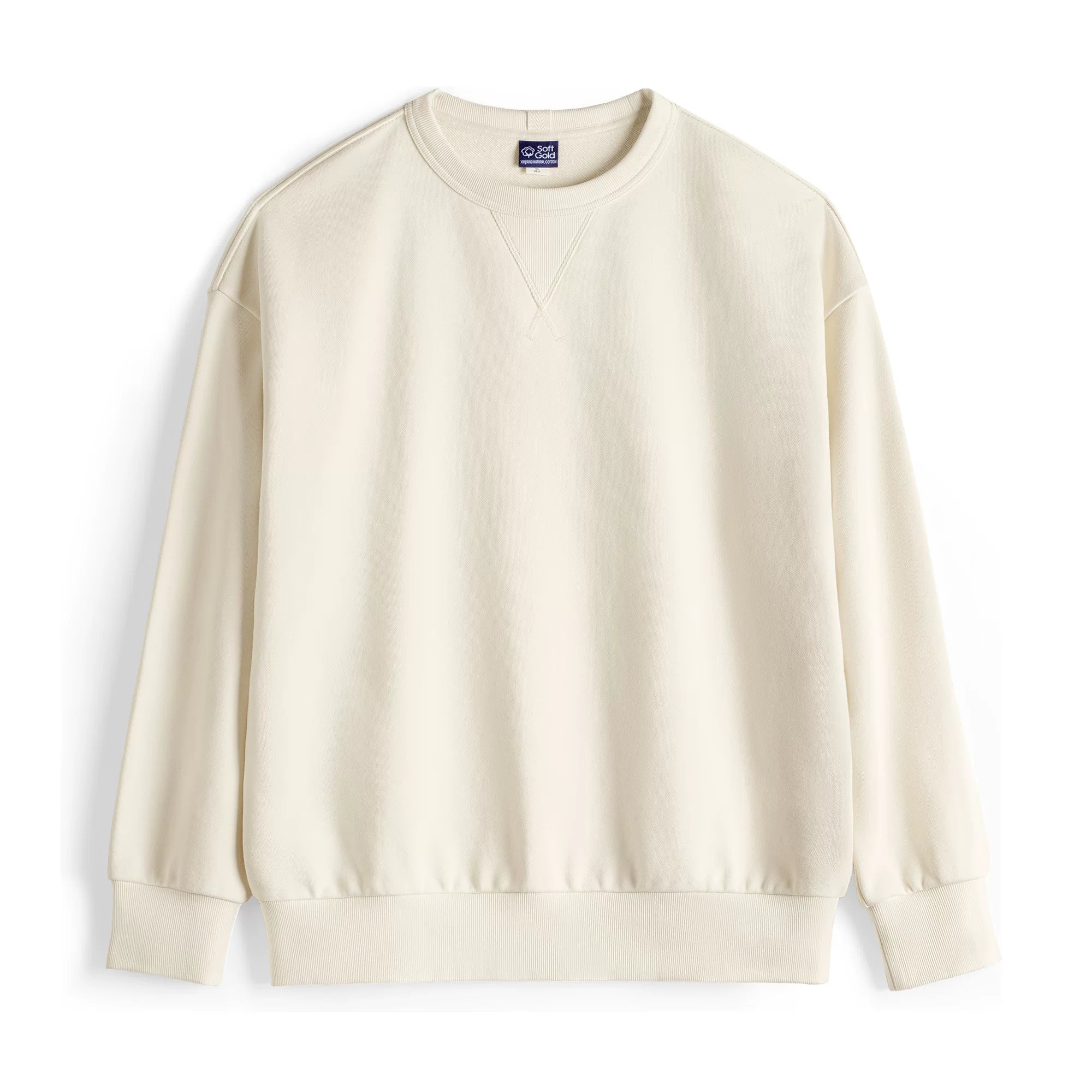 Madden Xinjiang Cotton Round Neck Pullover Loose Jacket Sweater
