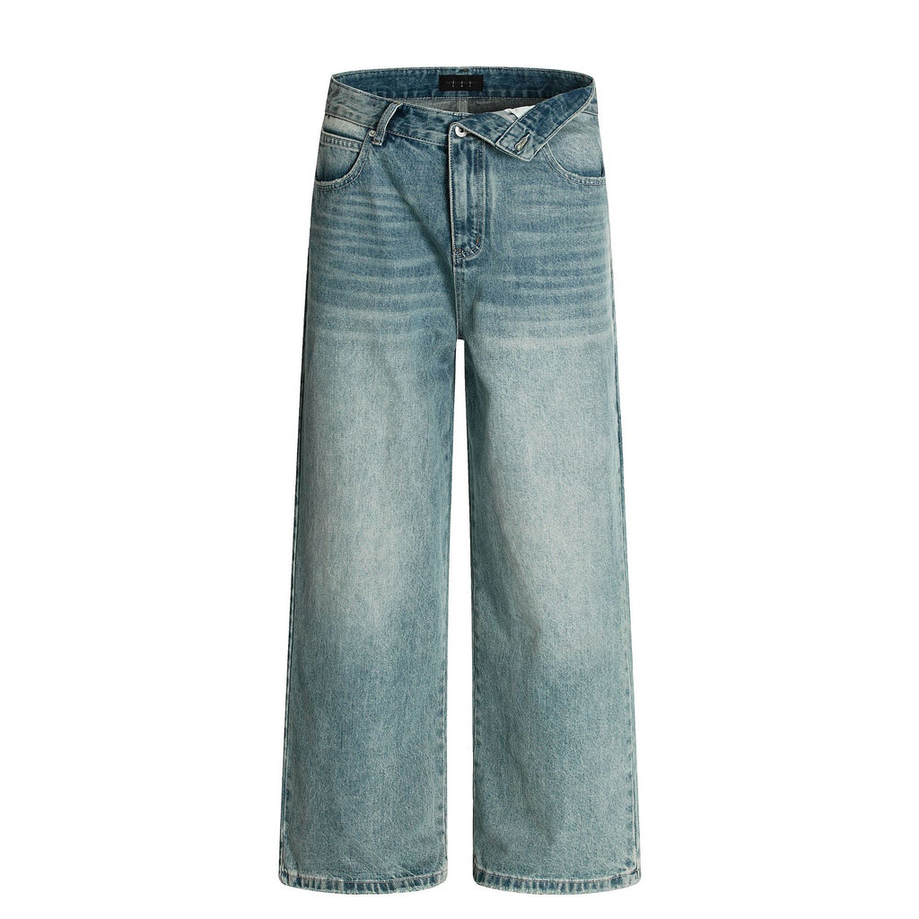 11KN Retro Loose Casual Three-dimensional Jeans