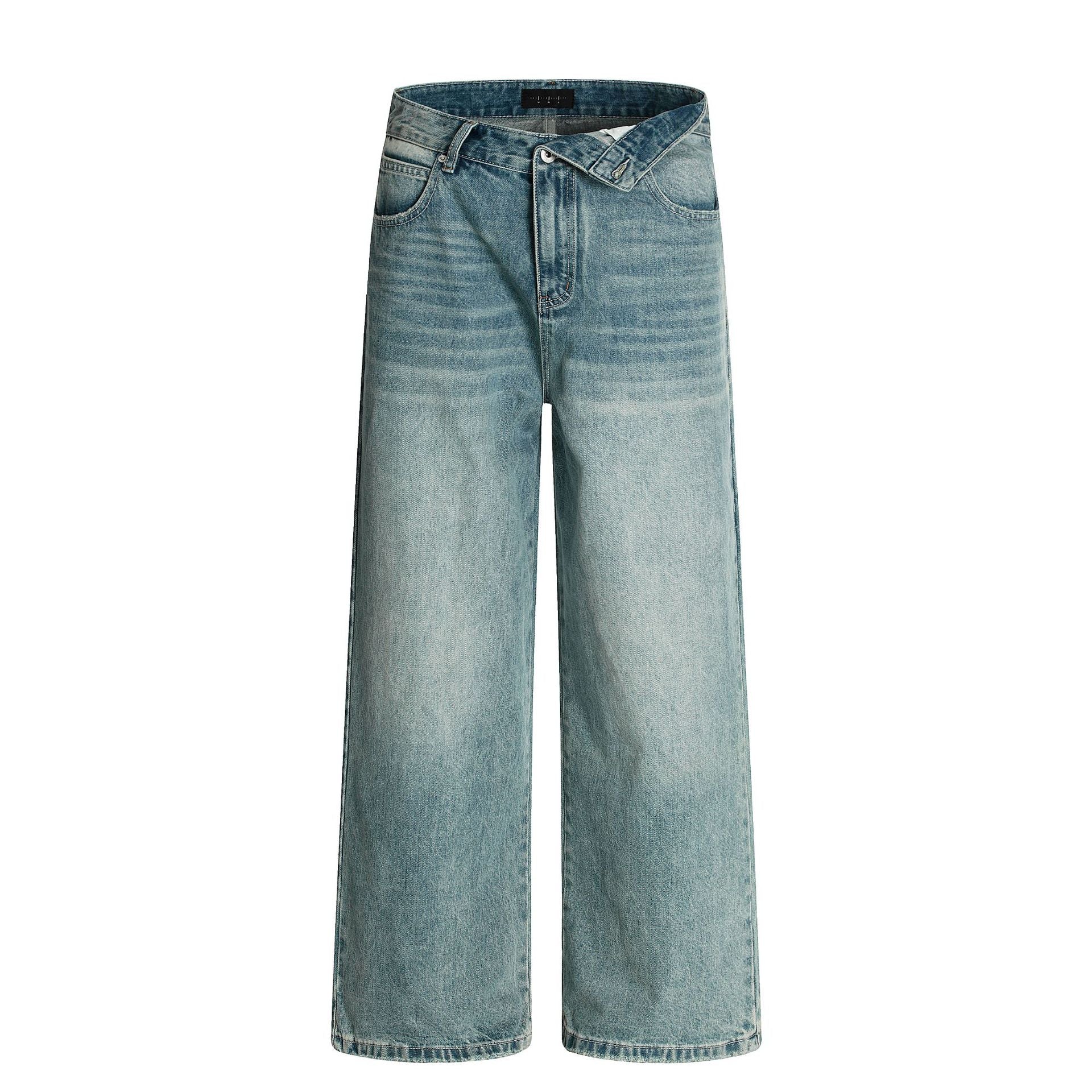 11KN Retro Loose Casual Three-dimensional Jeans