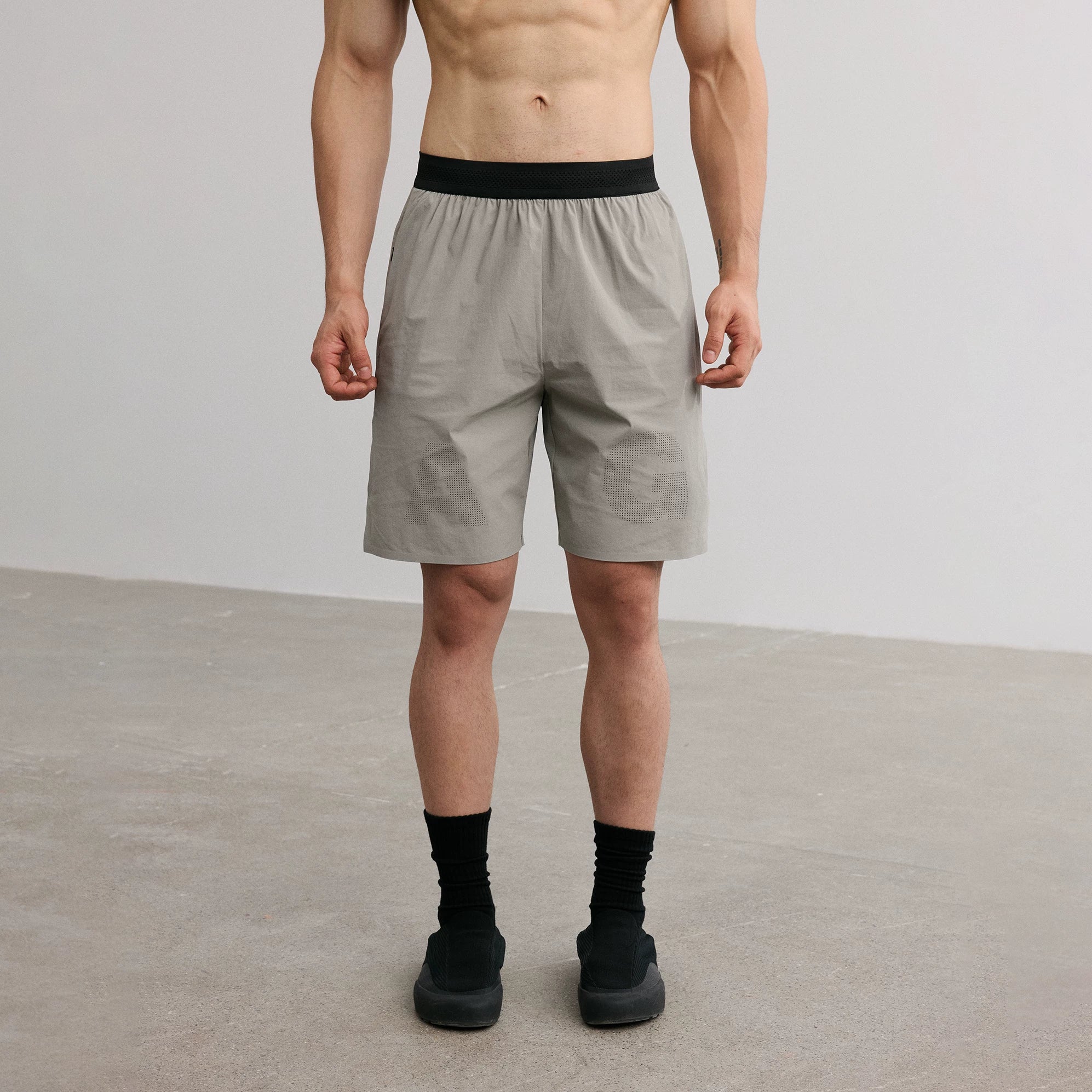 AFTERGLOW Taped Quick-Dry Contrast Waistband Sports Shorts