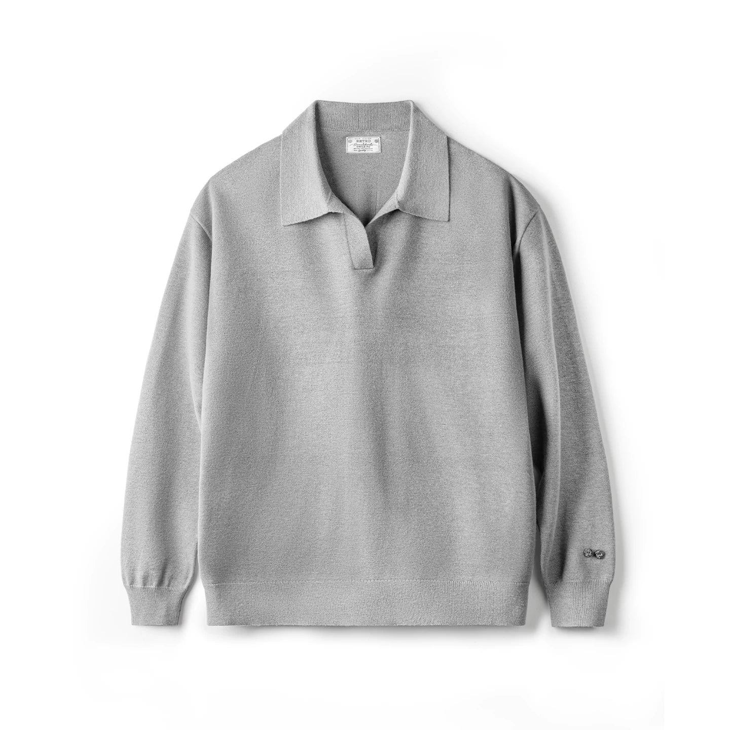 Madden casual seagull neck knitted polo shirt