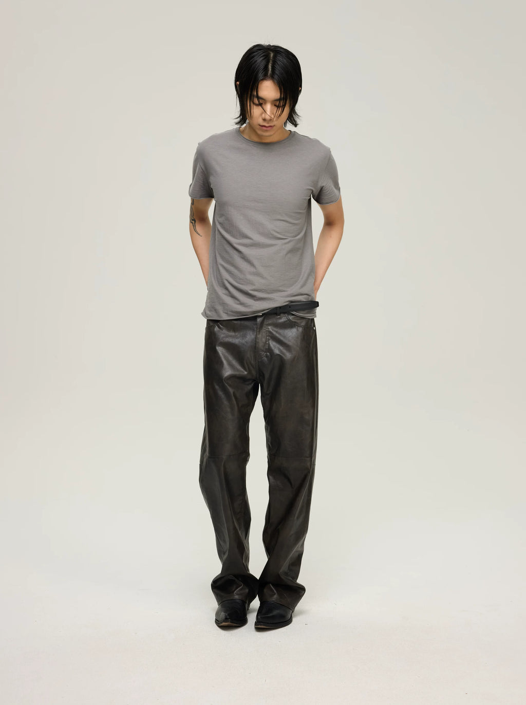 INSAIT Sheer Cozy High-Twist Cotton Breathable Cropped Tee