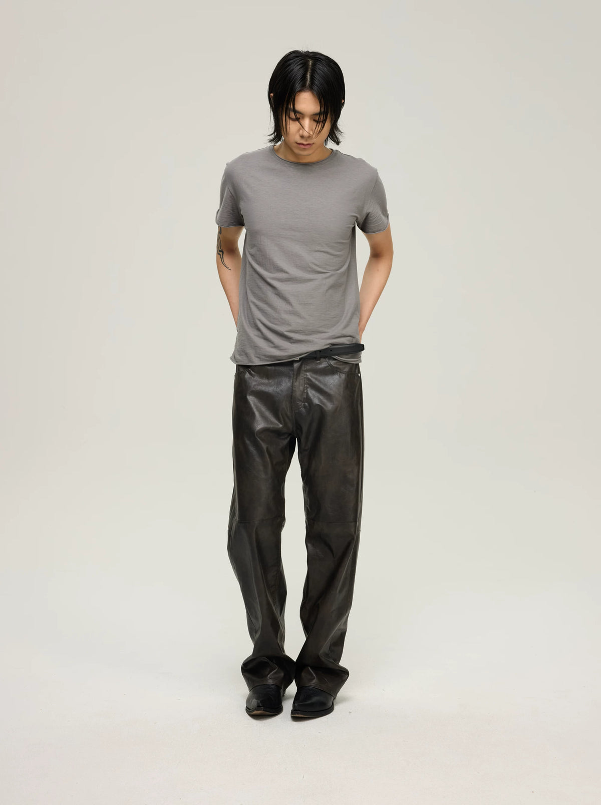 INSAIT Sheer Cozy High-Twist Cotton Breathable Cropped Tee