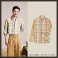 CULTUM Plaid Linen Button-Down Shirt