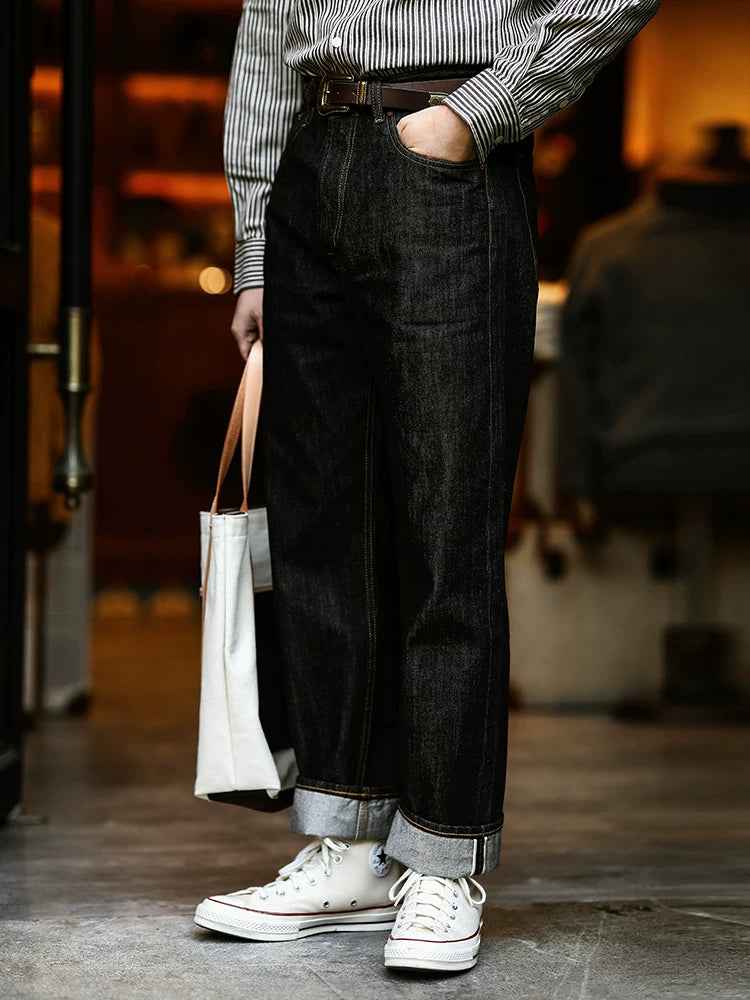 Mbbcar 14OZ Selvedge Embroidery Slim Fit Jeans