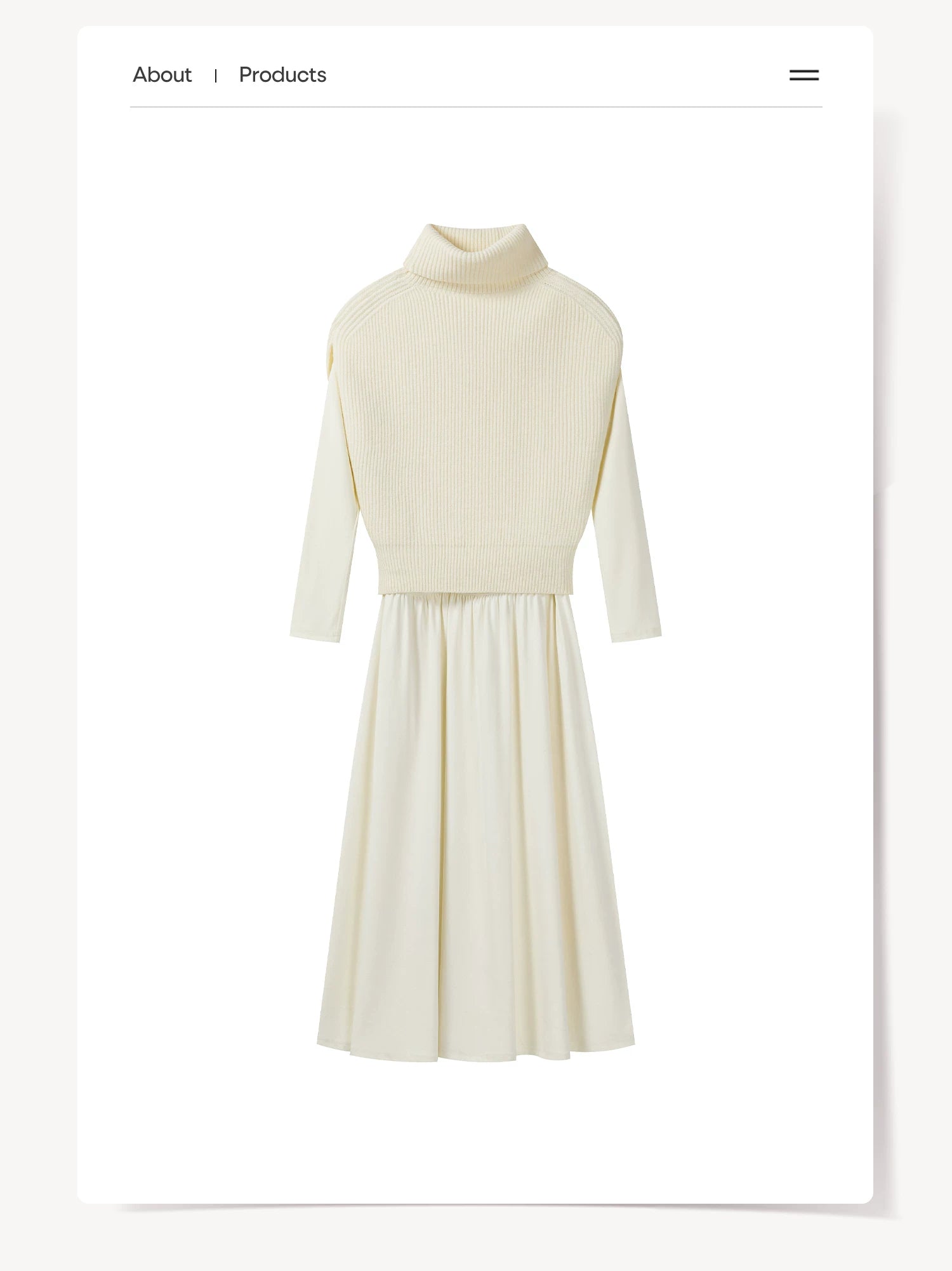 Cantonstory Slim Long Sleeve Dress